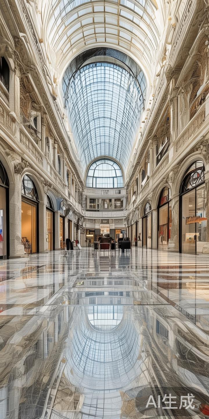 威尼斯人还设有庞大的购物中心，面积超过5万平方米，